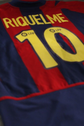 Barcelona Home Shirt 2002/03 RIQUELME #10 (XL) - Picture 3 of 8