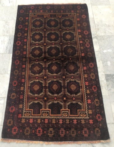 Tapis vintage afghan noué à la main tapis boho tapis traditionnel tapis décoration maison, 3 x 6 pieds - Photo 1/8