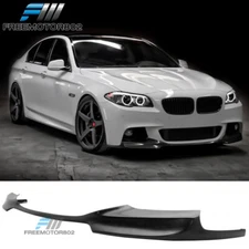 For 11-16 BMW F10 5 Series PU V Style Front Bumper Lip Spoiler Splitter Body Kit