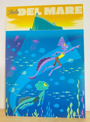 Luca Hola Del Mare Disney Fan Limited Not For Sale Postcard Japanese From Japan