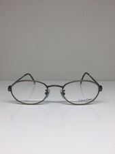 New VINTAGE CALVIN KLEIN Eyeglasses CK 112 c. 560 Antique Silver Grey 49mm Italy