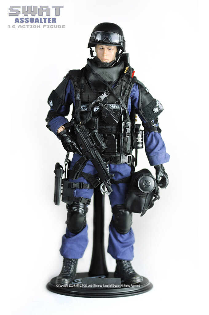 12inch 30cm 1:6 PATTIZ KADHOBBY TE Police Action Figure SWAT Team