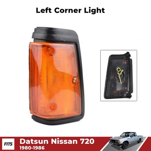 82–86 Datsun Nissan 720 Corner Light Set – Chrome/Orange, Left+Right, Aftermarket