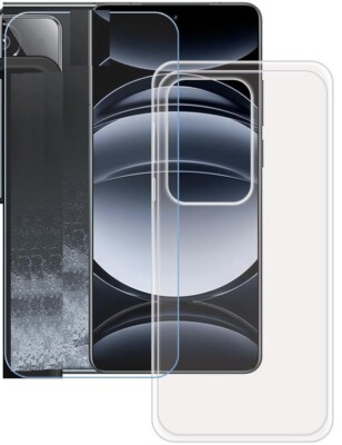TRANSPARENT COVER + TEMPERED GLASS FILM FOR REALME GT6 TPU GEL CASE
