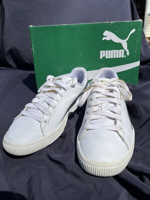 PUMA Clyde Core Foil White/TrueBlue Gold Kid Size 6CYouth Sneaker 36466103  3/17