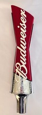 NIB Budweiser 13 in Full Size Beer Tap Handle Tall Bowtie Logo