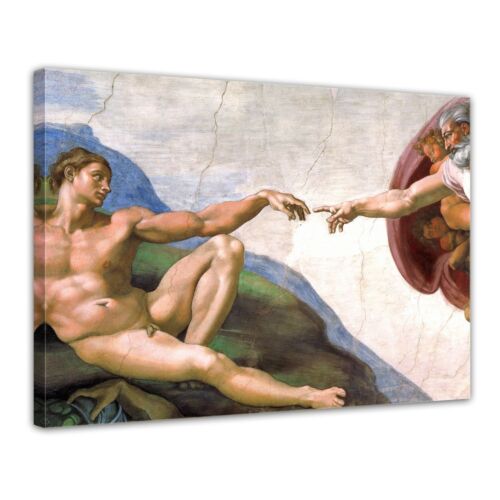 Kunstdruck - Alte Meister - Michelangelo - Die Erschaffung Adams - Bild 1 von 1