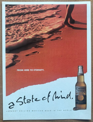 CORONA EXTRA ~ 1993 Ganzseitige UK Magazin Anzeige Printanzeige