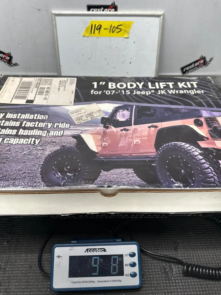 Elevador de carrocería Black Mountain 1 pulgada 07-15 Jeep JK Wrangler Foto 4 de 4