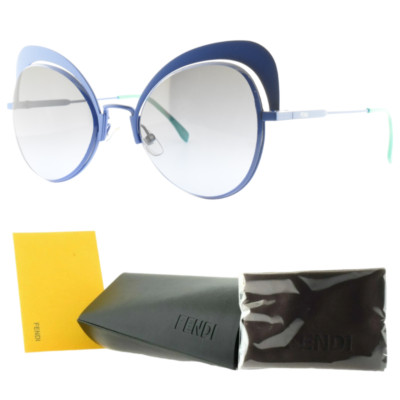 NEW!! FENDI FF 0274/S PJP Blue Cat Eye Full Rim Womens Sunglasses