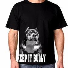 Keep it Bully Men's pit bull and bully breed t shirt for Pitbull lovers!