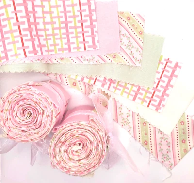 FREESPIRIT Patchworkstoff Jelly Roll 7 Stk SSI Free Spirit 2,5x42inch Ice Cream Parlor