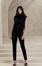 Banana Republic Skinny Stretch-Ponte Pant Sz Small Black  761465 NWT