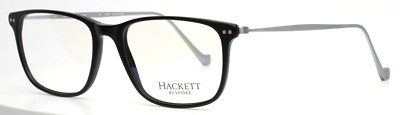 HACKETT BESPOKE HEB238 02 Matte Black Mens Rectangle Eyeglasses 51-16-150 B:38
