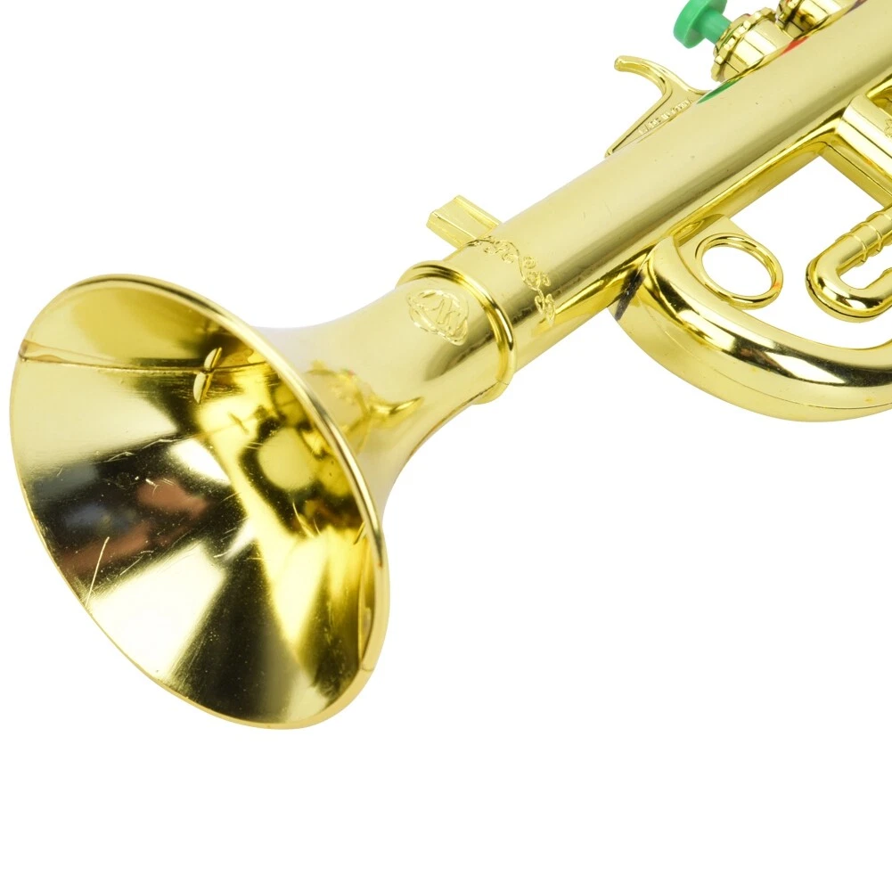 Mini Trumpet Golde Coated Children Kids Music Toy Gift Wind