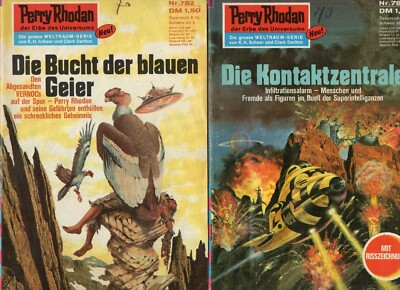 2 Perry Rhodan Hefte 1. Auflage - 782 + 783   *1976