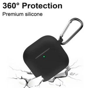 Etui en silicone souple pour AirPods 4 avec crochet porte-clés