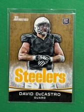 2012 Bowman Football David DeCastro #173 RC Rookie Card Gold. rookie card picture