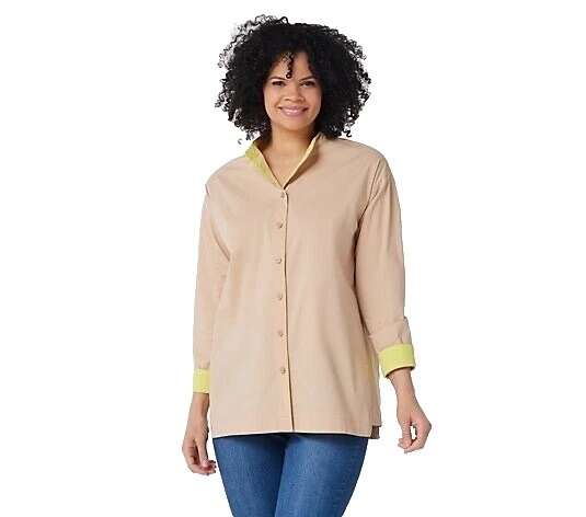 Patrón sólido Mujer Isaac Mizrahi Prendas para el torso de negocios para De mujer