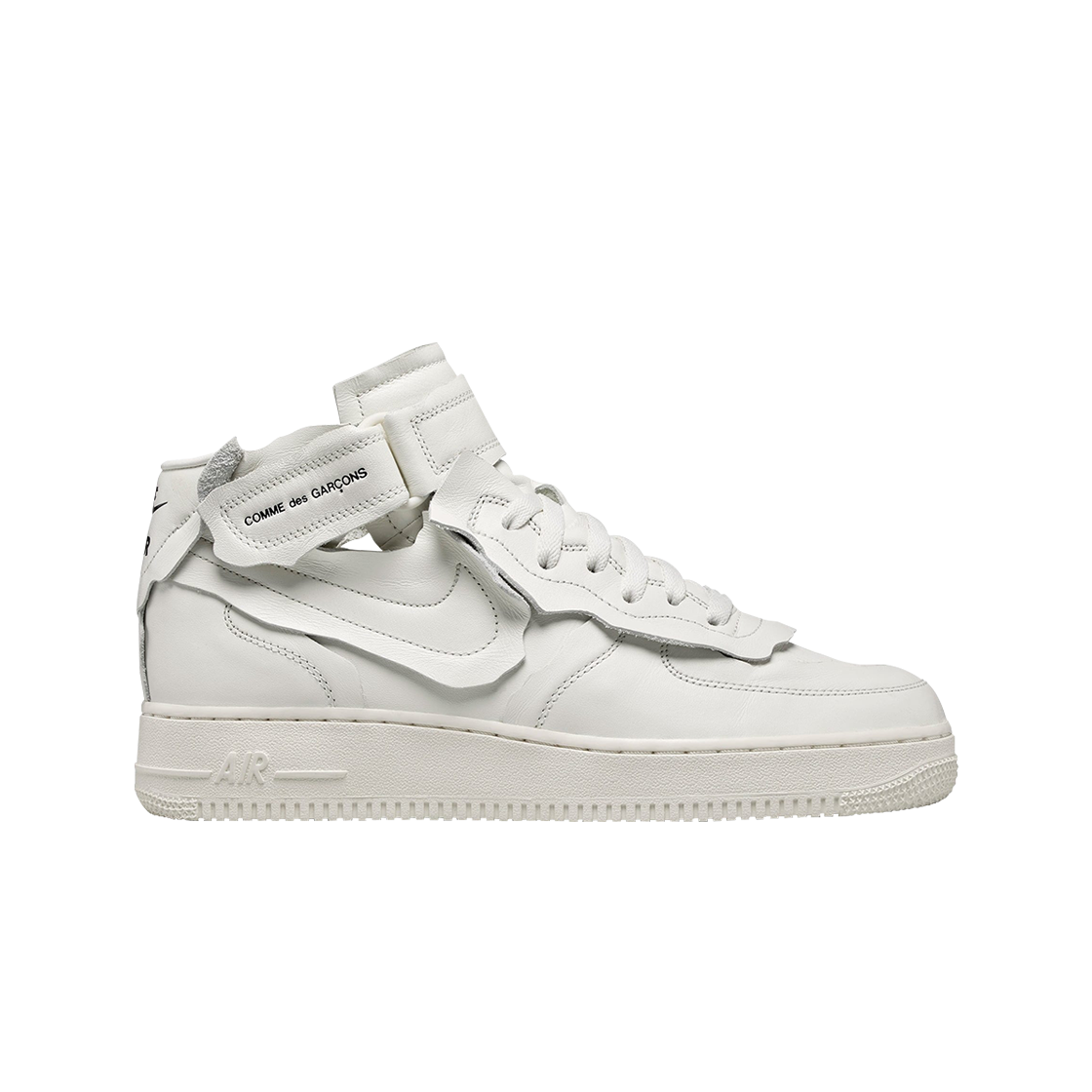 Size 9.5 - Nike Air Force 1 Mid x Comme des Garcons Triple White 2020 for  sale online | eBay