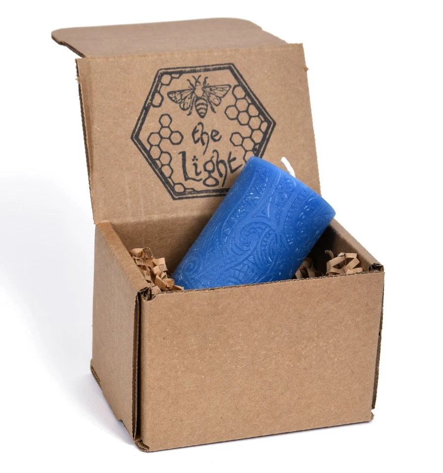 100% Pure Beeswax Pillar Candle, Unscented, Choose Your Color & Size BeeTheLight - Image 4 of 4