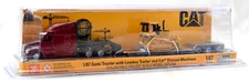 Diecast Masters Peterbilt 579 Tractor Trailer & CAT D5M Dozer 1:87 Model 84419