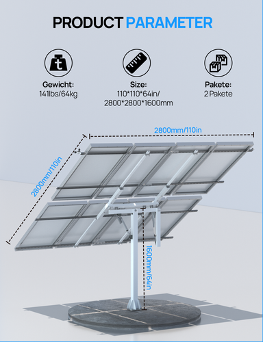 Solar Tracker Dual Axis Pro Solar Tracking System für Solarmodul Solarpanel Kit - Bild 6 von 7