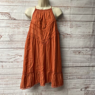 Attic Salt Orange Embroidered Boho Top with Lace Trim Size XXL NWT WS-21 |  eBay