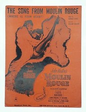1953 The Song From Moulin Rouge Where Is Your Heart Sheet Music