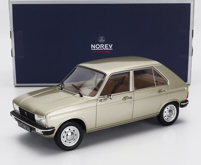 Peugeot 104 GR 1981 - Norev 1/18 - Métal - Beige Métallisé - Collection - Neuf