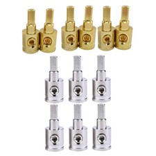 Power And Ground 1/0 Gauge To 4 Gauge Wire Reducer Car Audio Amp 6PC