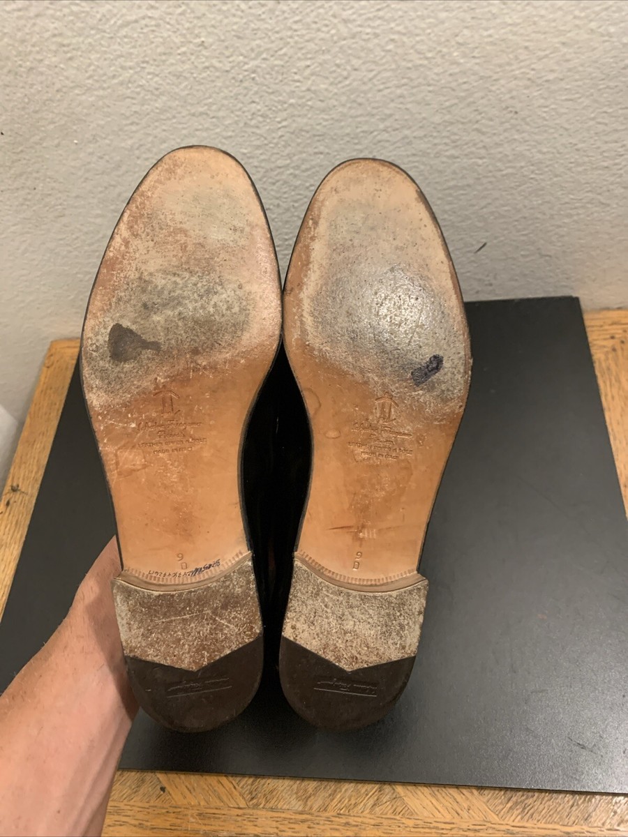Salvatore Ferragamo Patent Leather Fabric Dress Loafers Slip  display picture 1