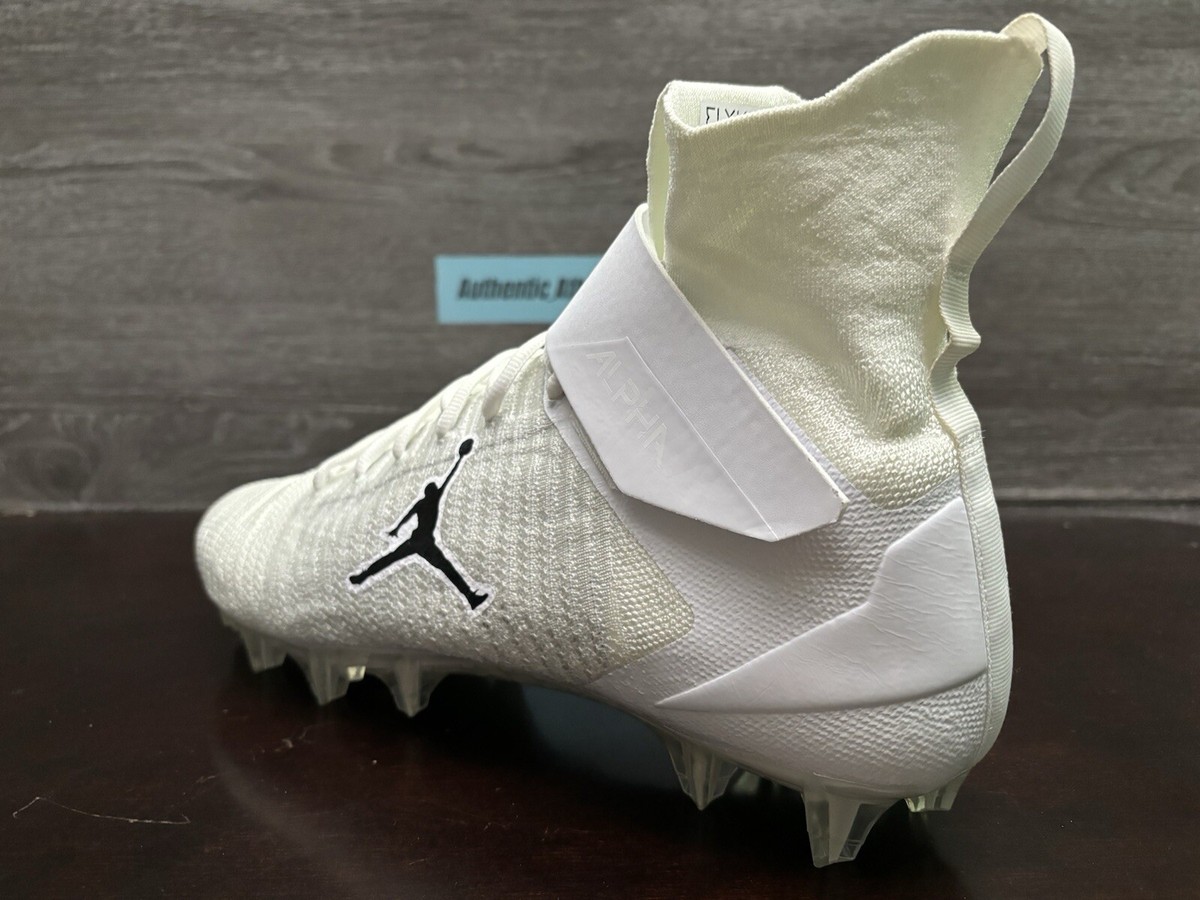Nike Jordan Alpha Menace Elite 2 White Football Cleats Men display picture 2