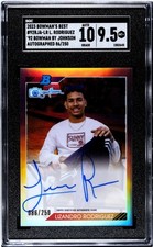 2023 Bowman's Best '92 Bowman Lizandro Rodriguez #92RJA-LR Auto /250 SGC 9.5 10