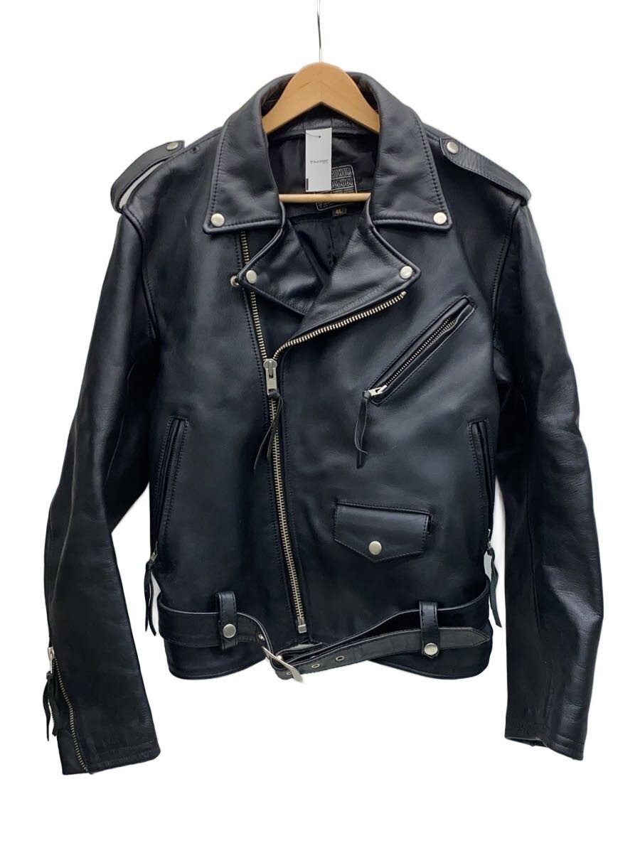 Kadoya Double Riders Jacket/4L/Leather/Blk/Plain/Kpxtm3-584 3479