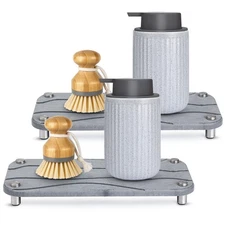 Foleto Home Sink Caddy 2pcs Dries Instantly Kitchen Sink Organizer Sponge Dec...