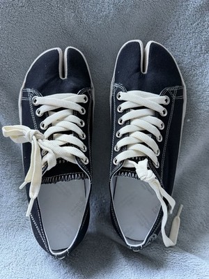 Maison Margiela Tabi Black Canvas Sneakers EU 39 US 9