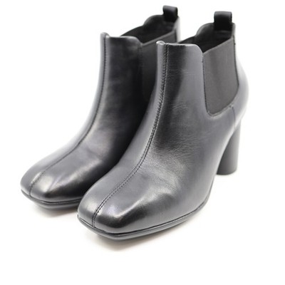 B5 ECCO Sculpted Chelsea Alba Block 65 Boot Blk Ankle Bootie 234823 Sz 9 $195