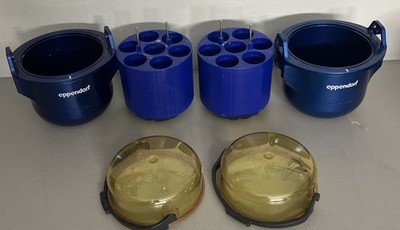 Set X2 Eppendorf Buckets With 50 mL Adapters For S-4- 104 Rotor Centrifuge