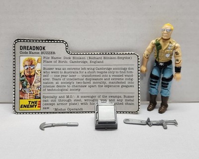 Buzzer V1 100% Complete G.I. Joe 1985 Hasbro Vintage Action Figure