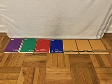 Steno Book Gregg Ruled WHITE PAPER Pad Notebook 6x9 Lot of 6 Vintage NEW