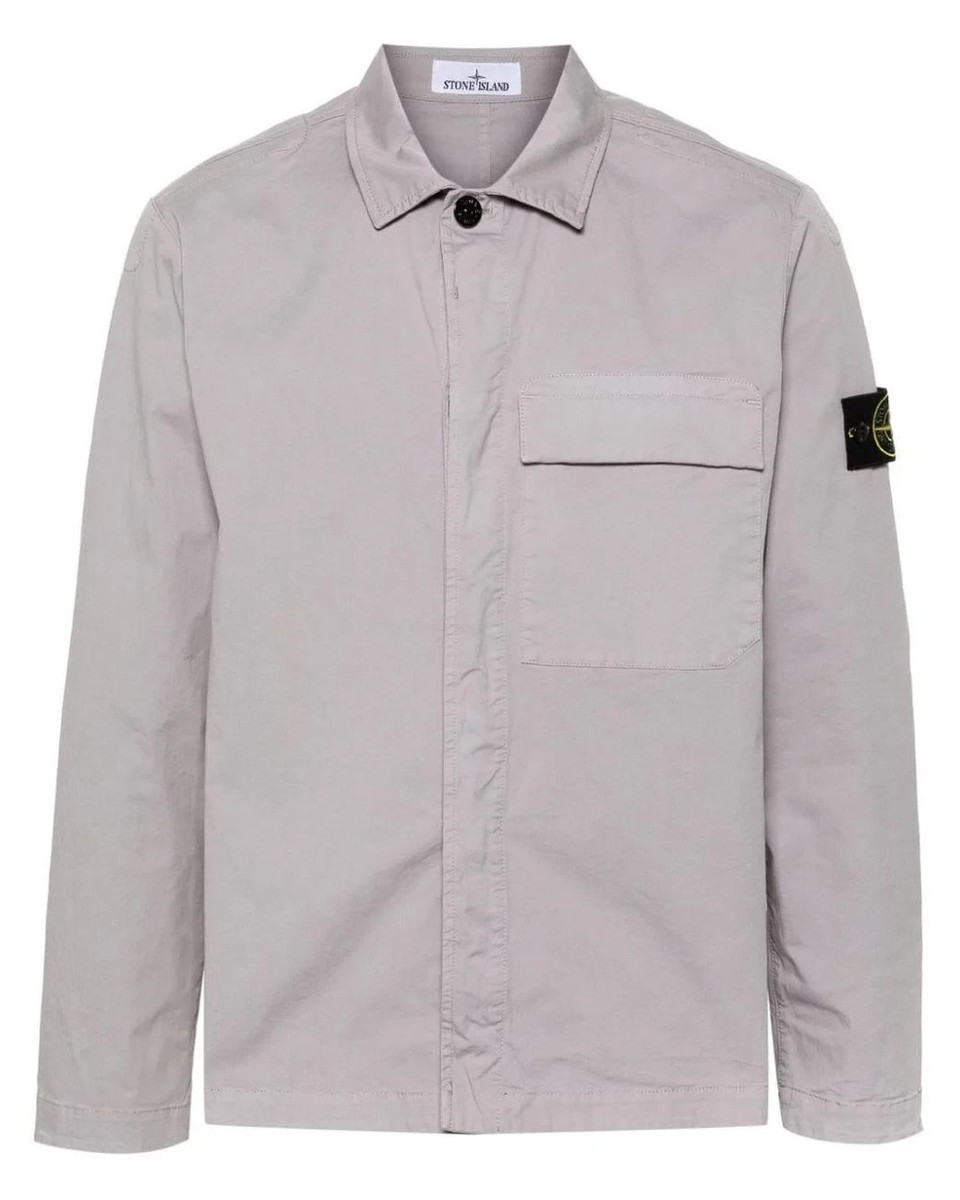 Stone Island Men's GRAY OVERSHIRT 801510710 V0064 SIZE MEDIUM | eBay