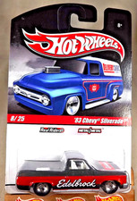 2010 Hot Wheels Slick Rides 8/25 83 CHEVY SILVERADO Black-Red w/Real Riders 5Sp