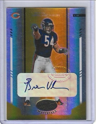 Brian Urlacher 2004 Leaf Certified Gold Auto Autograph #10/10 Bears 