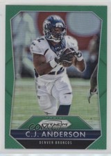 2015 Panini Prizm Green Prizm CJ Anderson #102 n1u