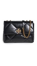 Tory Burch Women's Kira Diamond Quilt Convertible Shoulder Bag, Black, One Size