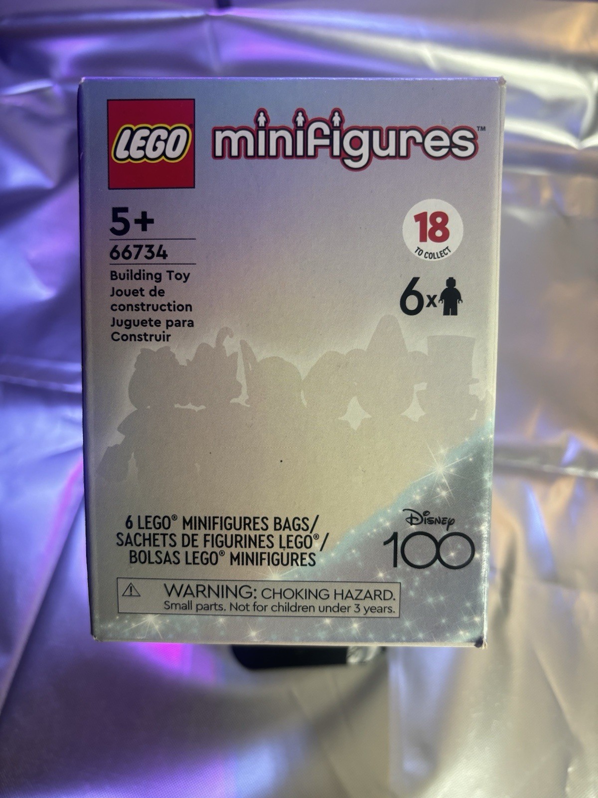 Lego Disney 100 Mini Figures Mystery Box 66734 Unopened with 6 Minifigs