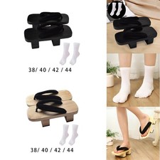 Japanese Wooden Clogs Casual Shower Sandals Slippers for Daily Beach Travel
