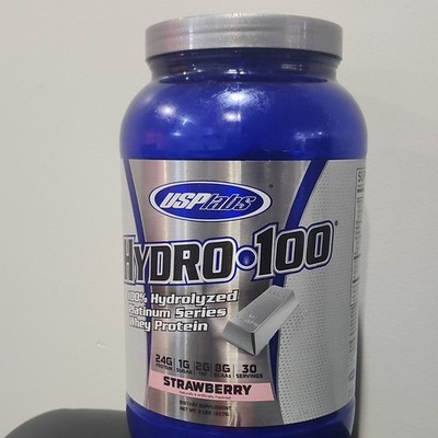 USPlabs Hydro-100 Hydrolyzed Whey Protein Strawberry Powder 2 lbs