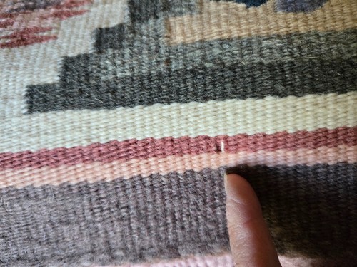 VINTAGE NAVAJO RUG SEDONA ARIZONA 22" x 32" circa 1995 - Picture 17 of 17